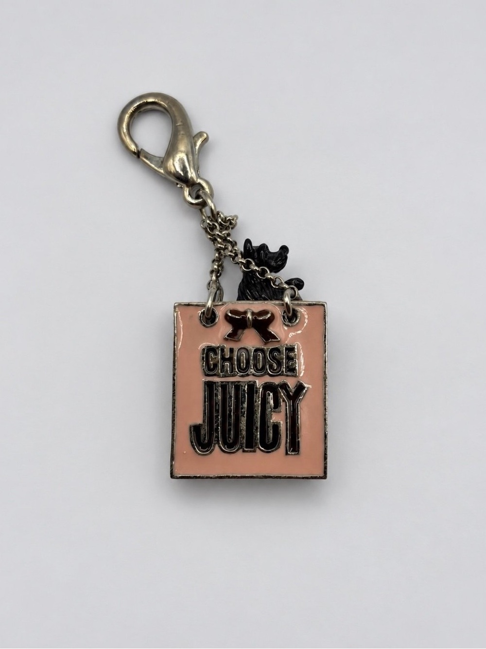Juicy Couture Yorkie Pink Shopping Bag Charm